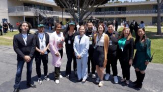 USC College Advisory Corps advisors celebrate ‘decision day’ with Long Beach high schoolers