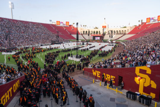 USC graduates fill the Coliseum