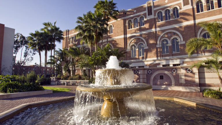 Carolyn Craig Franklin Library Garden Courtyard & Fountain