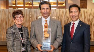 Carolyn Meltzer, Mark Humayun and Beong-Soo Kim