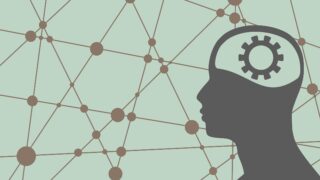 Illustration: Silhouette of brain and electronics